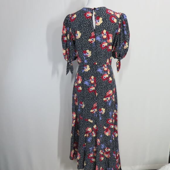 Yumi Kim Granada Puffy Sleeve Fit and Flare Sweet Darling Midi Dress Size 4 - Picture 4 of 10